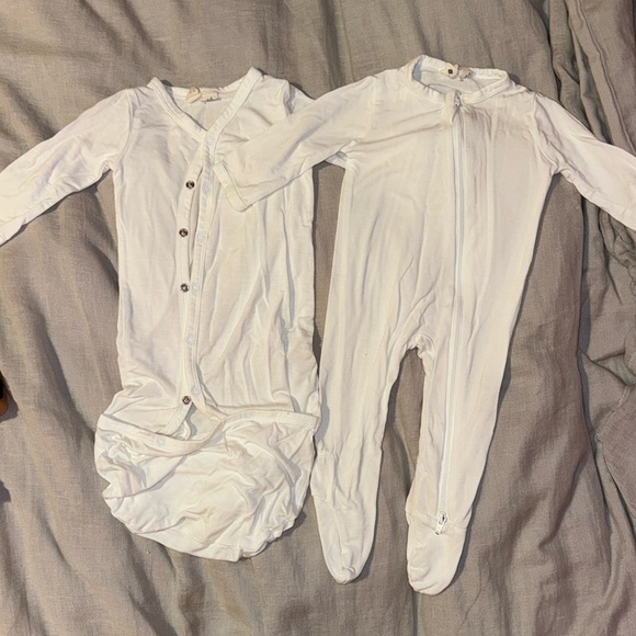 Pajamas Kyte Baby Bundler Gown And Zippered Footie In Cloud Poshmark